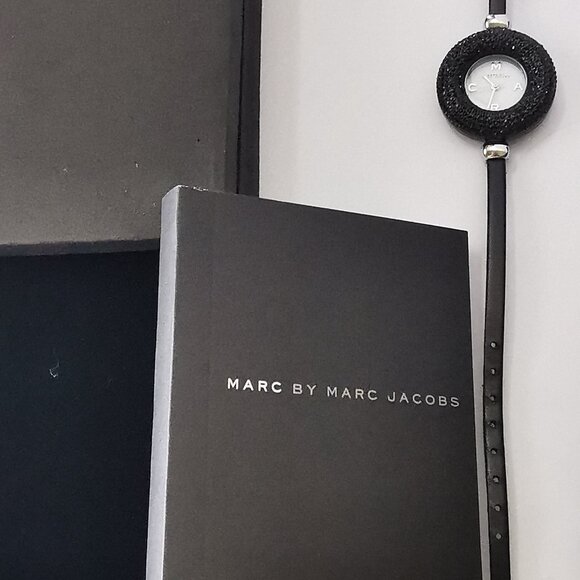 Marc by Marc Jacobs Limited Edition Black Crystal Watch - New & Boxed - Picture 10 of 15